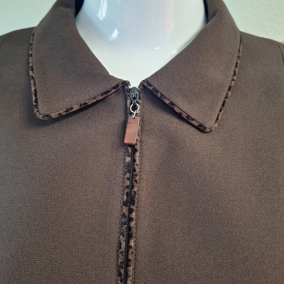 Kasper A.S.L. 14 Petite Brown fully lined suit. - Picture 3 of 13